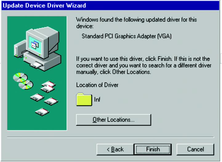 install a driver" PCI (VGA) Windows CD