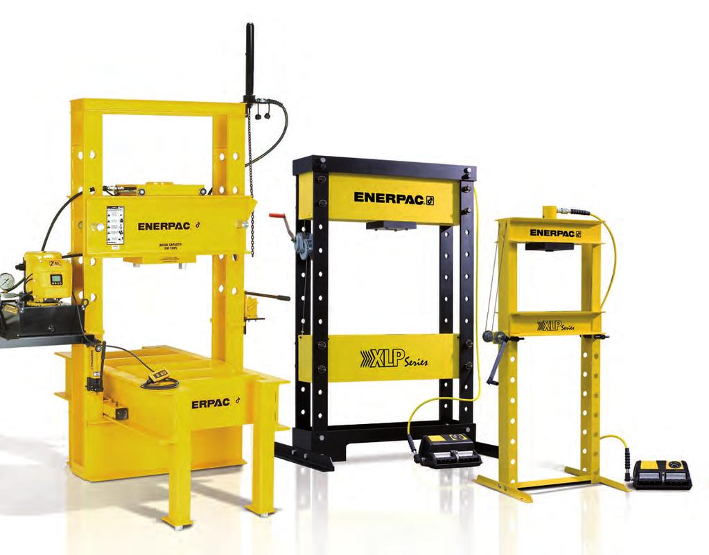 Enerpac 유압프레스 Enerpac 유압프레스는다양한용량과크기로이용할수있습니다.