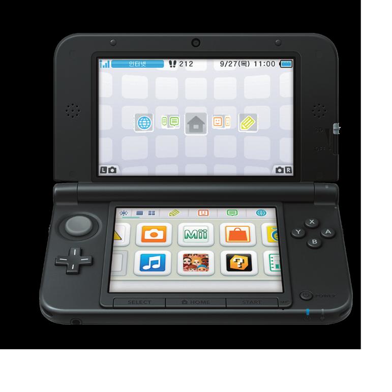 화면이커진 3DS 닌텐도 3DS XL 의특징을소개합니다. 3D스크린 3D 영상 ( 입체영상 ) 을표시할수있습니다.