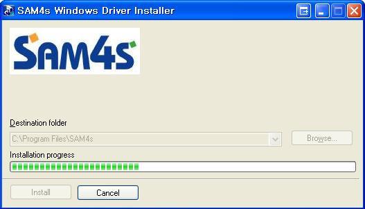 1. Windows Driver Installer 설치 1) 설치파일 SAM4sWindowsDriver.