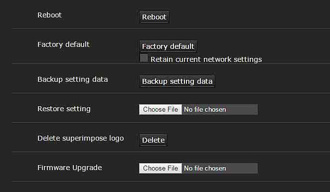 WEB UI 를통해설정을활성화하려면뒷면의 SYSTEM SELECT 스위치에서 "7" 을선택하고전원을다시켜십시오. IP 영상에대해선택할수있는프레임속도와영상크기는비디오형식에따라다를수있습니다. 비디오형식을변경한후에 PTZF 위치가처음에카메라시작시설정한위치로돌아가고비디오코덱설정이 SDI 비디오형식에따라기본설정으로돌아갑니다.