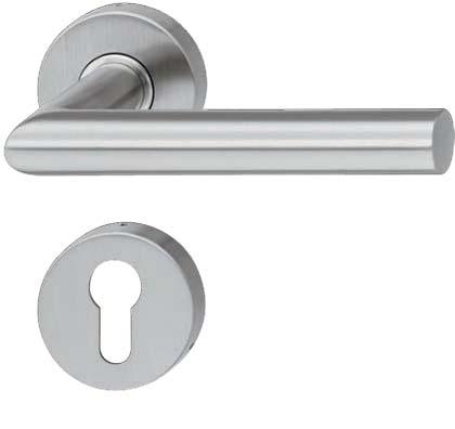 StarTec Stainless Steel lever handle, Project door Class 4 스타텍스텐공용부용레버핸들 - 4 등급 Model PDH 503, Alasept The antibacterial and antiviral effect have been certified in accordance with ISO 2296:2007-0.