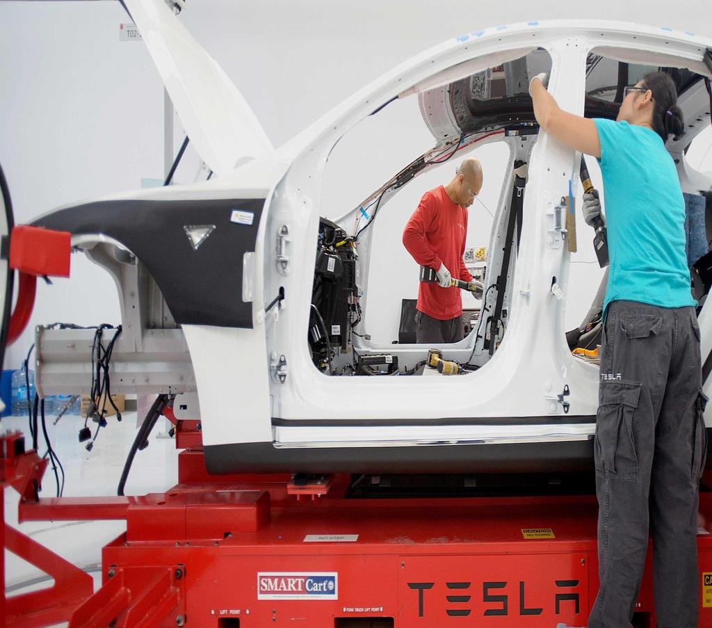 Tesla drives the auto industry into the future.