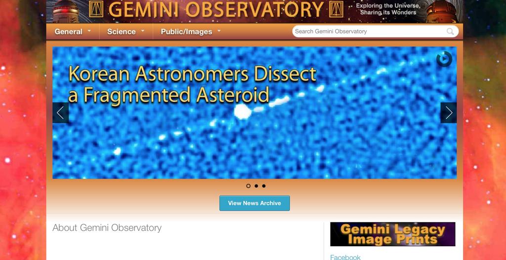 Recent (TODAY!) gemini home-page v Accepted paper by student P.I.