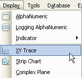 3 메뉴바에서 Display > XY Trace 를선택하여 XY Trace 오브젝트를 Function Generator 의오른쪽에배치합니다.