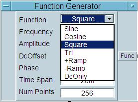 9 Function Generator 오브젝트에서 Function 필드를