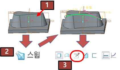 그러면자동적으로참조커브와관련된시작점과끝점을나타내는항목들이자동으로설정된다.