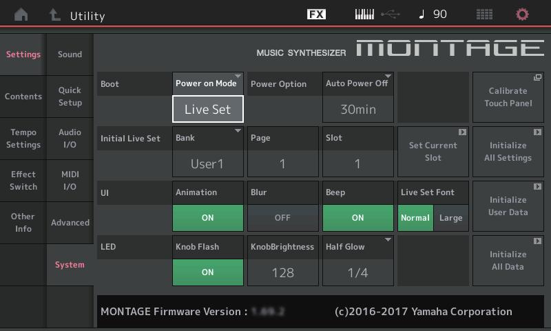 Utility Settings System 라이브세트슬롯이시작화면으로설정되기위한기능을확장합니다. Live Set Font 크기가 Category Search 화면의카테고리 이름에적용되도록합니다.