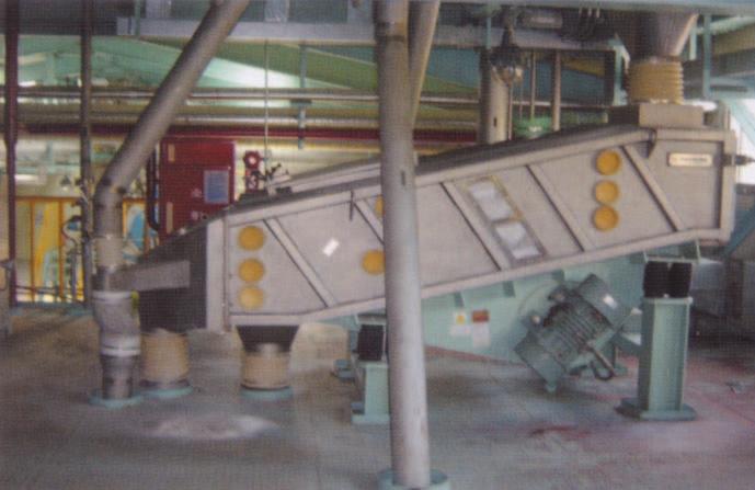 The left lower is the photo scene of Mulit-deck Dsei series vibrating screen operated in chemical plant.