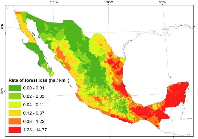 학회내용중도움이되었던, 추후사용가능한 Geographically weighted regression 을이용한멕시코 deforestation 자료를소개하고자한다.