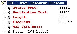 UDP Header 0 15 16 31 Source Port (16bit) Destination Port (16bit) Length (16bit) Checksum (16bit) Data (Variable Length) IPv6
