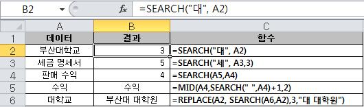 찾으려는문자 ( 열 ) ( 대소문자구별함 ) Within_text : 찾으려는문자 ( 열 )