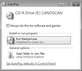 Installing the Software Installing the Software ENGLISH Do NOT connect the scanner to a computer before installing the software.