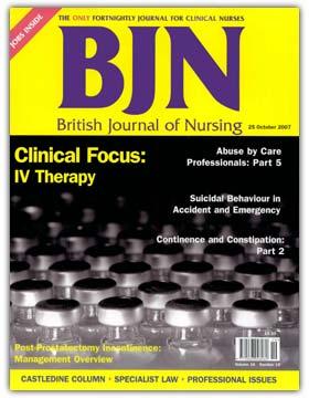 with NO embargo British Journal of Nursing