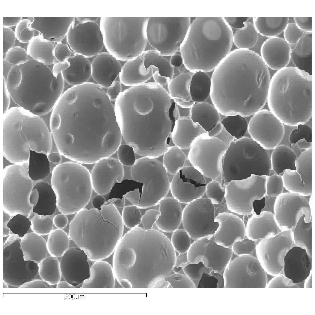 그림에서보는바와같이 acrylic polyol 의함량이증가함에따라 open cell이줄어들고 cell의크기가작아지는것을볼수있다.