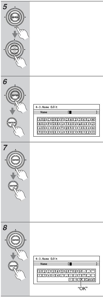 고급설정 상하 [ ]/[ ] 버튼을사용하여 Display을선택한후, 좌우 [ ]/[ ] 버튼을사용하여다음항목중하나를선택합니다. Default : 디스플레이되는이름을그대로사용합니다. Custom : 사용자가지정한이름을표시합니다. [SETUP] 버튼을누릅니다. 설정이종료됩니다. 라디오프리셋의경우, Default를선택하면주파수가표시됩니다.