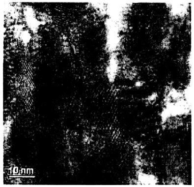 (a) TEM 사진 (b) TEM EDAX map. ( 흰색, 산소) 그림.