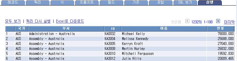 유연한 Data 조회 1 Core