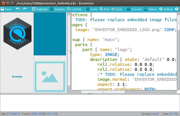 UI Builder 특징 WYSIWYG 방식의 TIZEN Native APP 개발도구 화면 (View) 단위편집