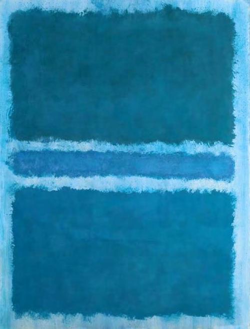 마크로스코 Mark Rothko Untitled (Blue Divided by Blue), 1966,