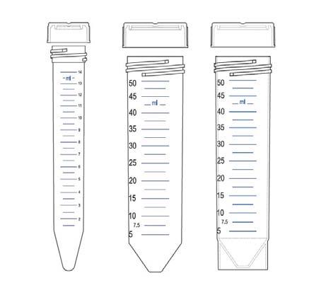 Cornical Centrifuge Tube Conical Centrifuge Tube 바이오니아의 Polypropylene Conical Centrifuge Tube 는 FDA 기준에부합하는고품질 Polypropylene 으로제작됩니다. 매우투명한벽면을통해관찰이용이하며, 샘플식별에편리하도록넓은 labeling 영역을제공합니다.