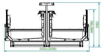 glass door) * Frozen food display standard (-22 ~ -20 ) Height (kcal/h) Electric Power (W) AHU-F1109A 896 1,100 569 1,478 AHU-F1509A 896 1,500 776