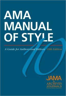 적용대상분야 의학, 생의학, 간호학, 생물학 AMA Manual of Style 은 JAMA (Journal of the American Medical Association) 와 Archives Journals