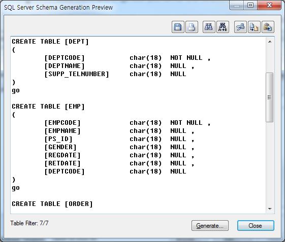 데이터베이스구축지원및유지보수 Physical Model 에서설정한다양한 Target DBMS 별 Physical Property