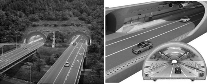 9km) 사갱터널 : 1개소 (L=1.4km) 수직갱 : 수직갱 #1(L=208m, D=9.7m), 수직갱 #2(L=303m, D=9.7m) 피난연락갱 : 57개소 10.