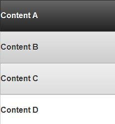 Panel 6. UX Component Panel은 Header/Footer bar와함께페이지를구성하는요소이다.