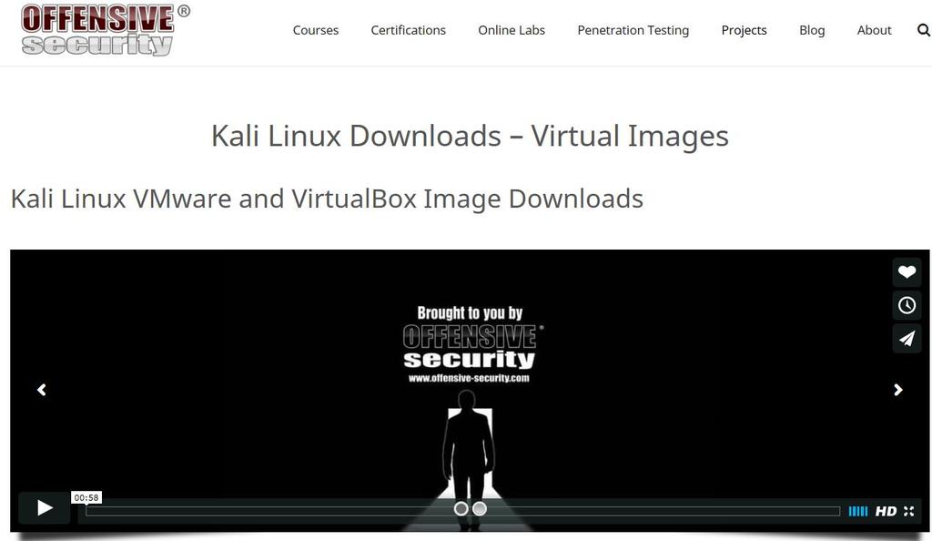 2. Kali Linux 다운로드및설치 Kali Linux vmware 이미지를다운로드 (https://www.