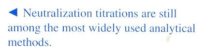 16B Typical Applications of Neutralization Titrations inorganic, organic, biological species ( 산, 염기의속성을갖는 ) 의정량 적정과적절한