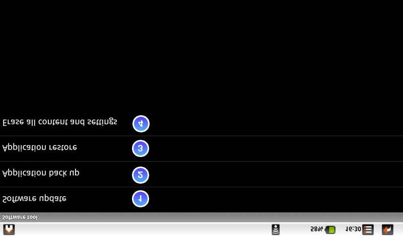 3.7 불루투스 (Bluetooth) 1. 셋팅 (Settings) -> 무선인터넷 & 네트워크 (Wireless & networks) -> 불루투스셋팅 (Bluetooth settings) 2. 불루투스를켜시려면, 가와같이되도록터치하세요. 3. 디바이스찾기를터치하면, 연결가능한모든불루투스장치들을보여줍니다. 4.