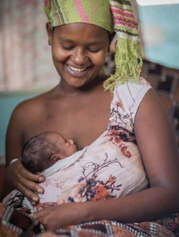 유니세프는모자보건센터를설립하고지원함으로써아기가아무탈없이튼튼하게자랄수있도록지원합니다.