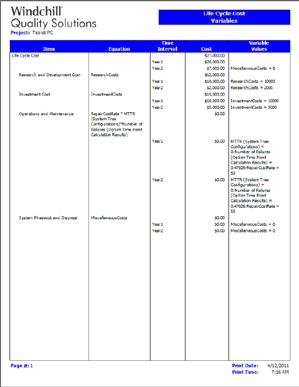 PTC Windchill Quality Solutions 모듈소개 : Windchill LCC (Life Cycle Cost