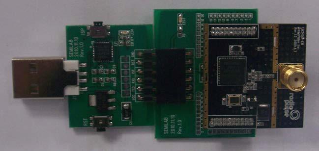 제품구성 minibee-mr220 1 USB-Dongle 2 RP-MR220 확장보드 3 RP-MR220 모듈 ( 확장안테나홀 ) 이미지 1 2 3 123 번분리가능 분리후 1 은 ISP 다운로더로활용.