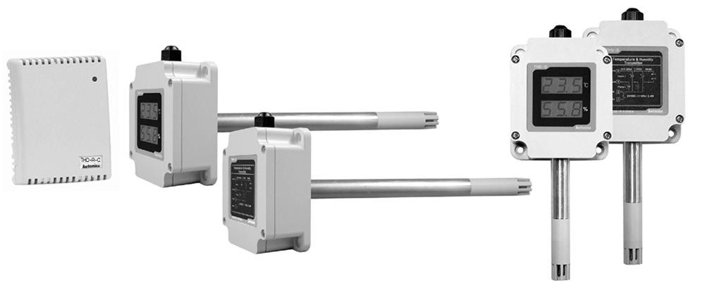Series 온도센서 (DPt00Ω) & 실내형, 덕트형온도 / 습도센서 특징소형, 콤팩트한디자인고감도온도 / 습도센서내장 7 세그먼트 LED Display(-DD/-WD) 다양한출력방식 D4-20m, -5VD, RS485(Modbus RTU) 폭넓은온도 / 습도측정범위 -9.9~60.0 / 0.0~99.