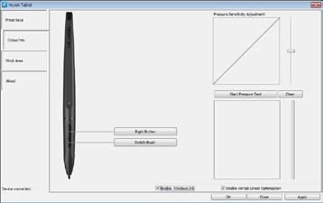 그래픽태블릿환경설정 19 Stylus Pen 설정 Huion Tablet