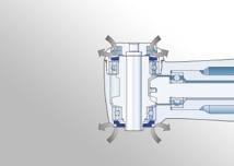 DURACOAT 의 티타늄 본체 글래스로드 라이트 푸시 버튼 척 외부 및 내부 냉각 (Kirschner and Meyer)