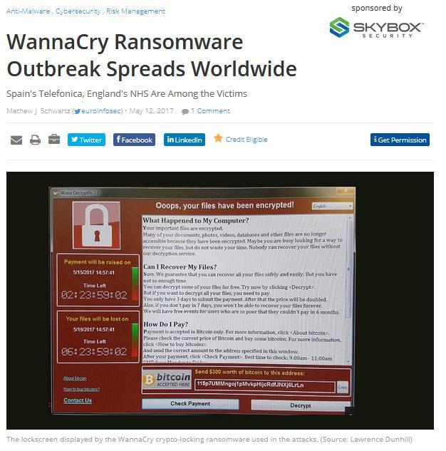 Wannacryptor & Petya Wannacryptor (Wannacry) & Petya 공격