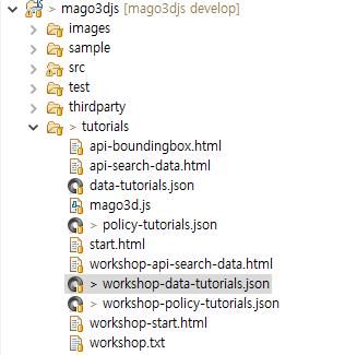 data.json 수정 Data Key, Name, Latitude, Longitude, Altitude, Heading, Pitch, Roll 등 실습을위해