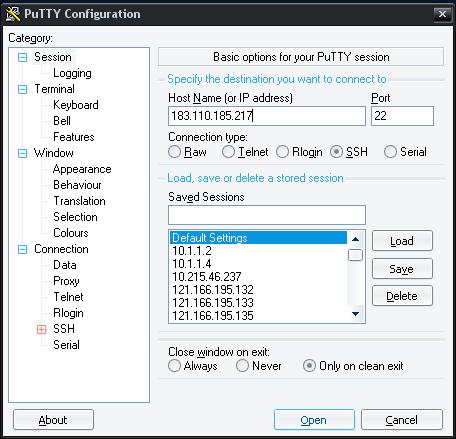 2.3 Cloud Server 접속생성된서버에접근하기위해서는가장먼저포트포워딩 Rule 을설정하여야합니다.( 자세한설정방법은 2.6.