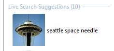 Visual Search Visual Suggestion <Item> </Item> <Text>space needle</text> <Image