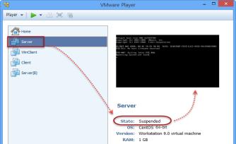 < 실습 3> VMware Player 닫기버튼의기능 [p62] 가상머신을닫을때, Suspend 와 Power Off