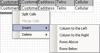 Cells [Split Cells].