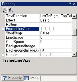 OZ Application Designer User's Guide,.. 'OZ Application Designer',,.. 'FrameLineSize'.