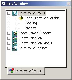 장치와연결하려면메뉴바에서 Instrument - Connect 를선택하거나도구모음에서아이콘을클릭합니다.