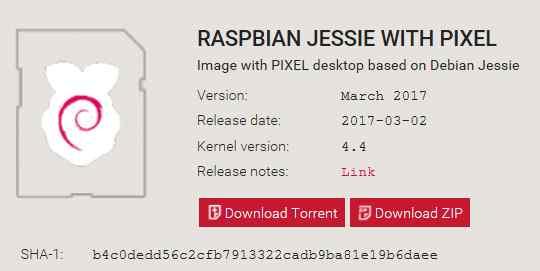 1. 라즈비안 (Raspberry (Raspbian) 설치 Pi) 설치 Raspbian 이미지파일을이용한설치 u Raspbian 이미지파일을이용한설치 - Raspbian 이미지다운로드 - 2017-03-02-raspbian-jessie.