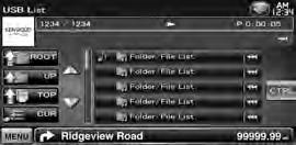 Audio File MPEG/DivX JPEG [REP] [FREP] [RDM] [4Line]/ [Line] [FOLD]/ [FLIST] [PLIST] Audio File USB [SLIDE] Audio File JPEG [INFO] Audio File